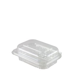 Hinged Salad Container 1500ml  Recycled Plastic Food Containers & lids