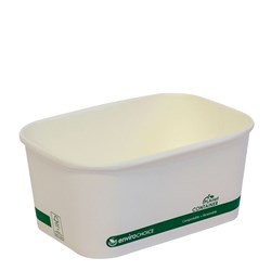 Plastic Container and Plastic Lid PP Rectangular Shape 750ml (300 Units)